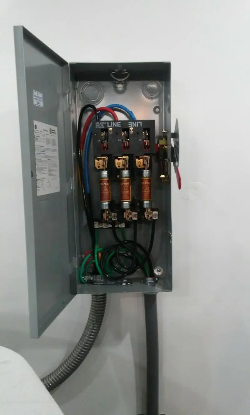 Three-phase disconnect switch installed for Electrical Wiring & Rewiring in Forrest City
