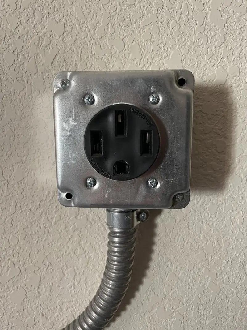 NEMA 14-50 outlet installed for Electrical Panel Upgrade in Forrest City